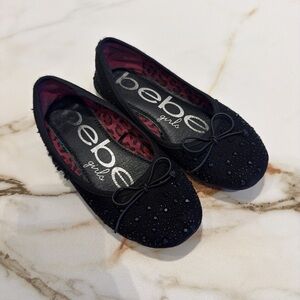 Bebe Girls Black Embellished flats
